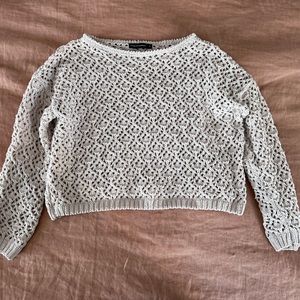 Crochet cropped sweater
